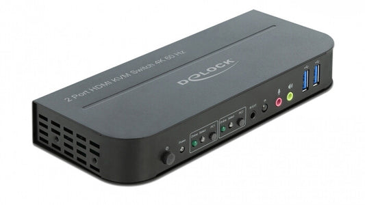 DeLOCK 11481 KVM-switchar Svart