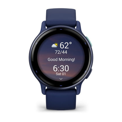 Garmin Vivoactive 5 3,05 cm (1.2") AMOLED 42 mm Digital 390 x 390 pixlar Pekskärm Blå Wi-Fi GPS