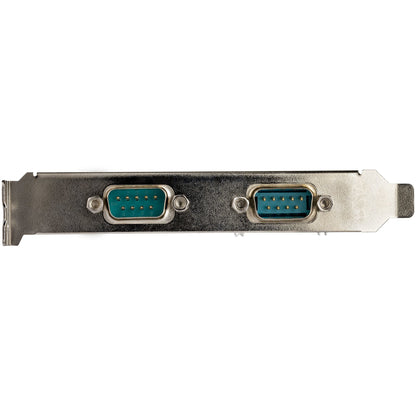 StarTech.com PCI Express RS232 seriell kortadapter med 2 portar - 16950 UART StarTech.com 2-portars PCI Express RS232-seriellt adapterkort - PCIe RS232-seriellt värdstyrenhetskort - PCIe till Dual Serial DB9-kort - 16950 UART - expansionskort - Windows &
