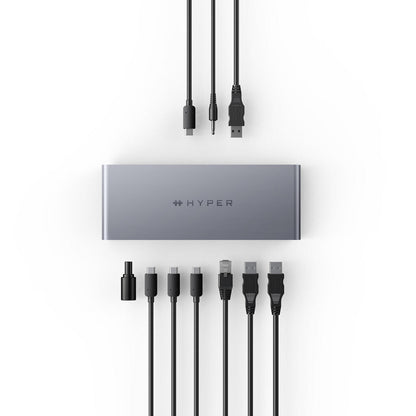 Targus HDTB4D-EU dockningsstationer för bärbara datorer Dockning Thunderbolt 4 Grå