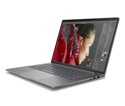 HP ZBook 8 G1i Intel Core Ultra 5 225H Mobil arbetsstation 35,6 cm (14") Pekskärm WUXGA 16 GB DDR5-SDRAM 512 GB SSD NVIDIA RTX 500 Ada Wi-Fi 7 (802.11be) Windows 11 Pro Silver