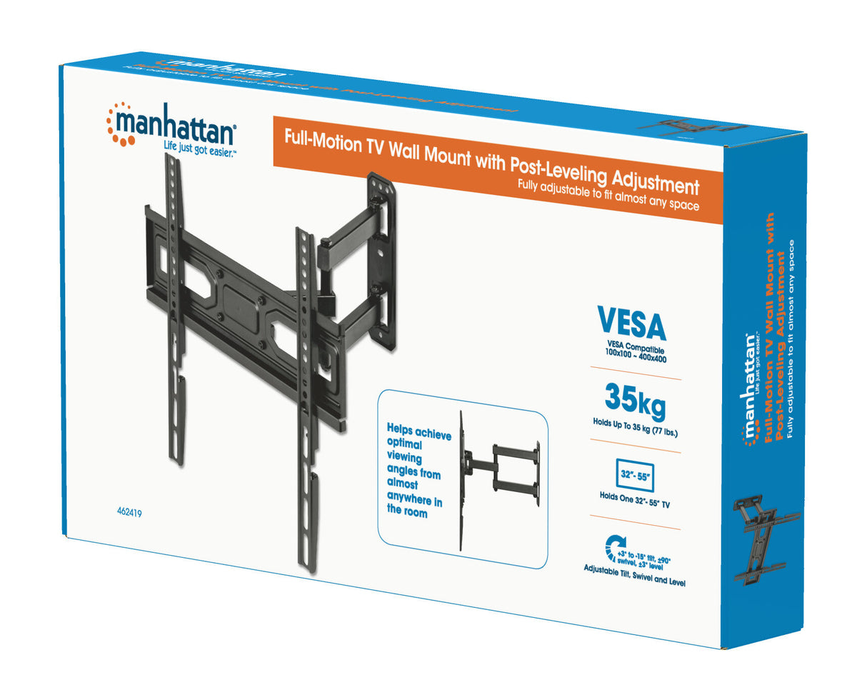 Manhattan 462419 tv-fäste 139,7 cm (55") Svart
