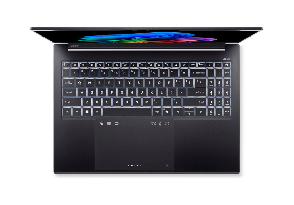 Acer Swift Go 16 AI SFG16-74-756J Copilot+ PC Intel Core Ultra 7 256V Bärbar dator 40,6 cm (16") WUXGA+ 16 GB LPDDR5x-SDRAM 1 TB SSD Wi-Fi 7 (802.11be) Windows 11 Home tyska Svart