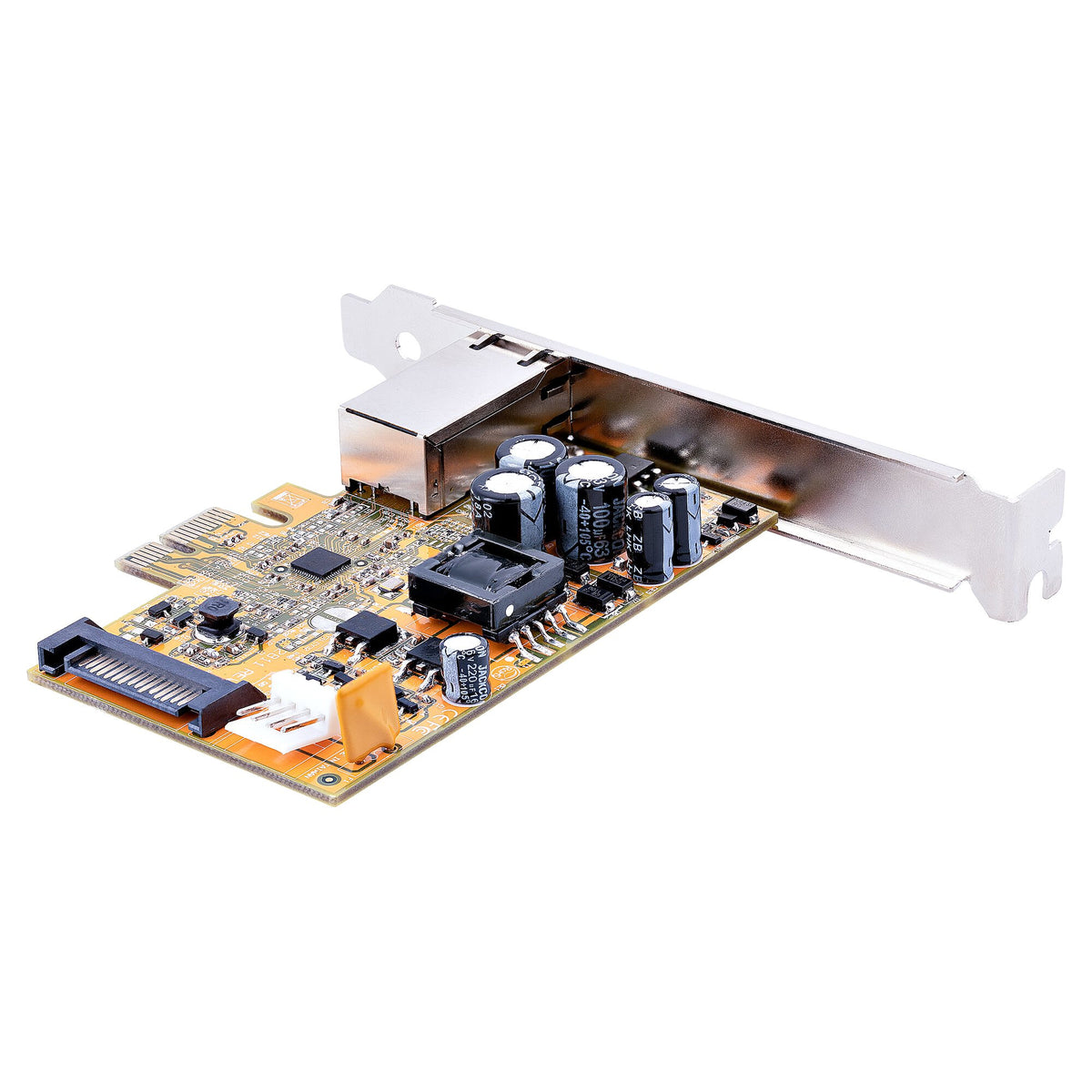 StarTech.com 2,5 Gbps PoE-nätverkskort med 1 port, PCIe Ethernet-kort med RJ45, 30 W 802.3at PoE NIC för stationära datorer/serrar, Network PoE LAN-adapter med lågprofilsfäste, NBaseT, Windows/Linux