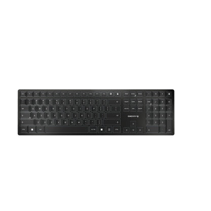 CHERRY KW 9100 SLIM tangentbord Universal Trådlös RF + Bluetooth QWERTY Engelsk Svart