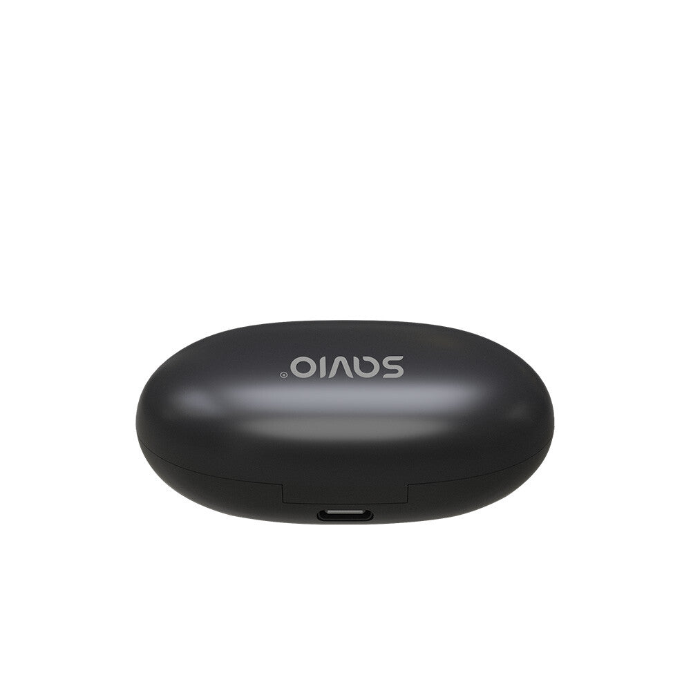 Savio TWS-10 Suchawki bezprzewodowe Headset True Wireless Stereo (TWS) I öra Samtal/musik/sport/vardag USB Type-C Bluetooth Svart