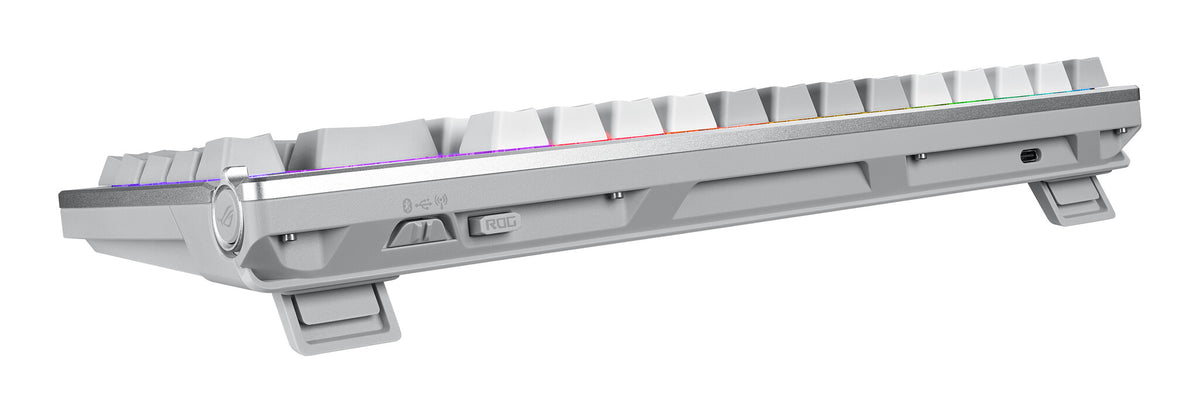 ASUS ROG Azoth White tangentbord Spela USB + RF Wireless + Bluetooth Vit