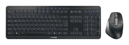 CHERRY Stream desktop ultimate tangentbord Mus inkluderad Hem / Kontor USB + RF Wireless + Bluetooth QWERTZ tyska Svart