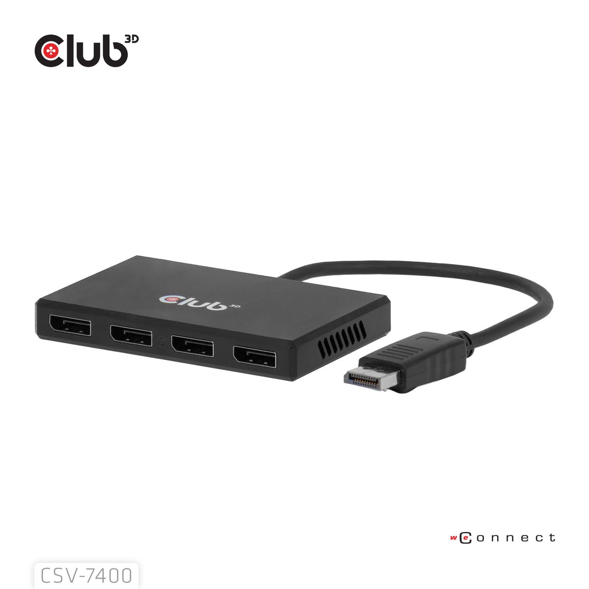 CLUB3D CSV-7400 bilddelare DisplayPort 4x DisplayPort
