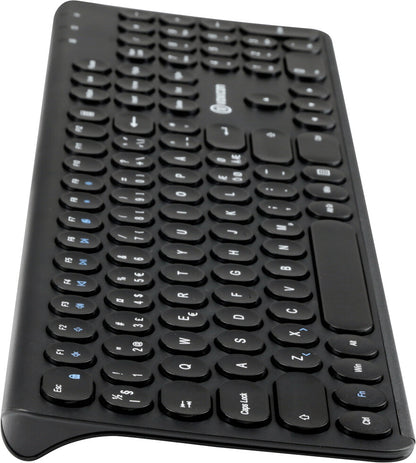 Voxicon Slim Classic 282WL tangentbord RF Trådlös QWERTY Nordic Svart