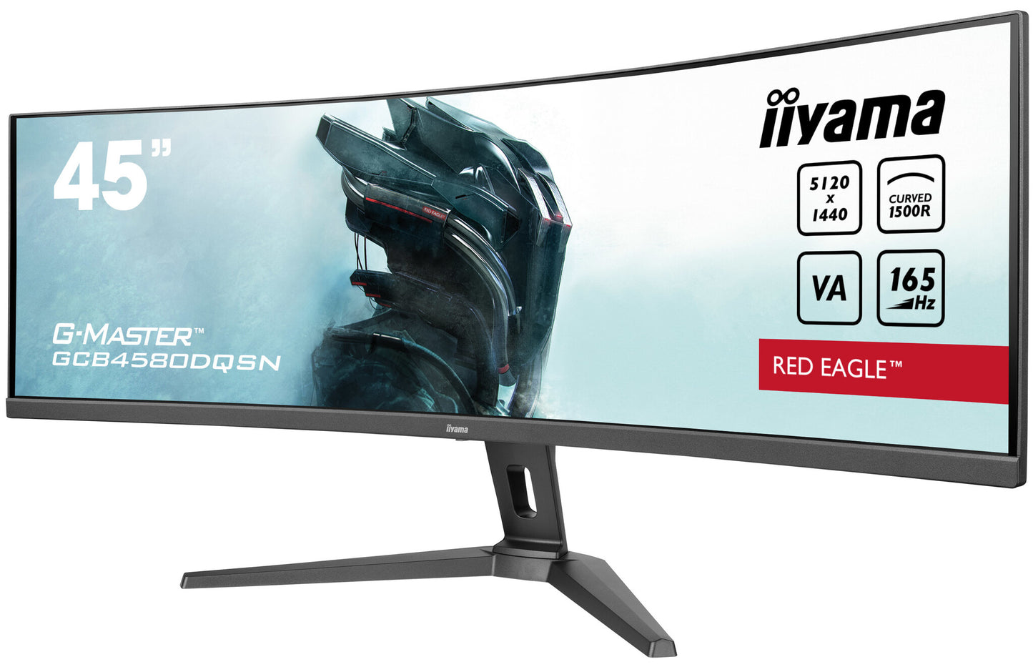 iiyama G-MASTER RED EAGLE CURVED platta pc-skärmar 113 cm (44.5") 5120 x 1440 pixlar Dual QHD LED Svart