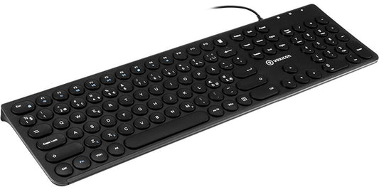 Voxicon DK-282W-B tangentbord Kontor USB QWERTY Nordic Svart
