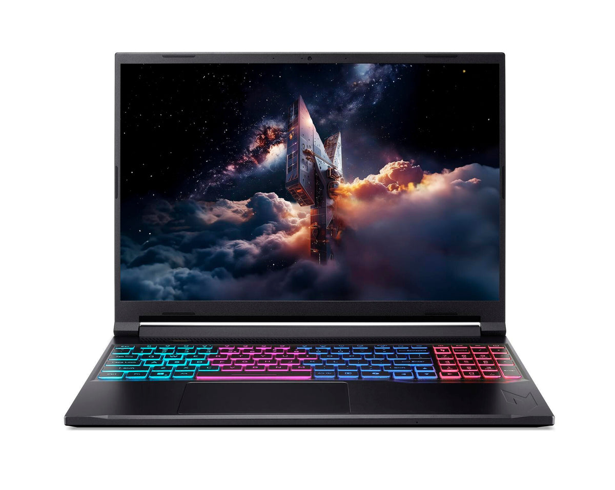 Acer Nitro ANV16S-41-R2K2 AMD Ryzen AI 7 260 Bärbar dator 40,6 cm (16") WQXGA 16 GB DDR5-SDRAM 1 TB SSD NVIDIA GeForce RTX 5060 Wi-Fi 6E (802.11ax) Windows 11 Home tyska Svart