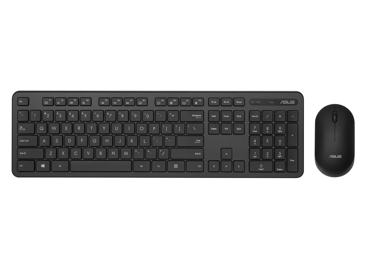 ASUS CW100 tangentbord Mus inkluderad Universal RF Trådlös QWERTY Engelska (USA) Svart
