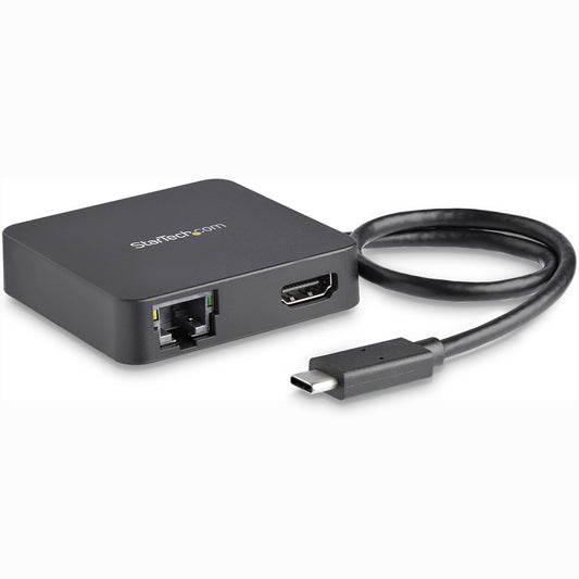StarTech.com DKT30CHD dockningsstationer för bärbara datorer Kabel USB 3.2 Gen 1 (3.1 Gen 1) Type-C Svart