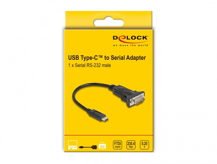 DeLOCK 64125 nätverkskort/adapters RS-232