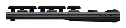 Logitech G G915 X LIGHTSPEED tangentbord Spela USB + RF Wireless + Bluetooth QWERTY Nordic Svart
