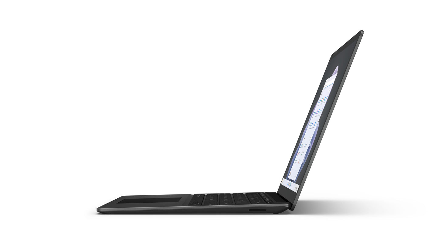 Microsoft Surface Laptop 5 Intel® Core™ i5 i5-1245U Bärbar dator 34,3 cm (13.5") Pekskärm 8 GB LPDDR5x-SDRAM 512 GB SSD Wi-Fi 6 (802.11ax) Windows 10 Pro Svart