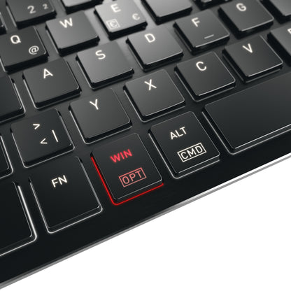 CHERRY KW X ULP 2.0 MINI tangentbord Hem / Kontor USB + RF Wireless + Bluetooth QWERTZ tyska Svart