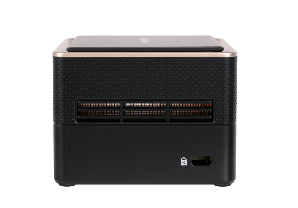 ECS LIVA Q3 Plus AMD Ryzen Embedded V1000 V1605B 8 GB DDR4-SDRAM 128 GB eMMC Mini PC Mini-PC Svart