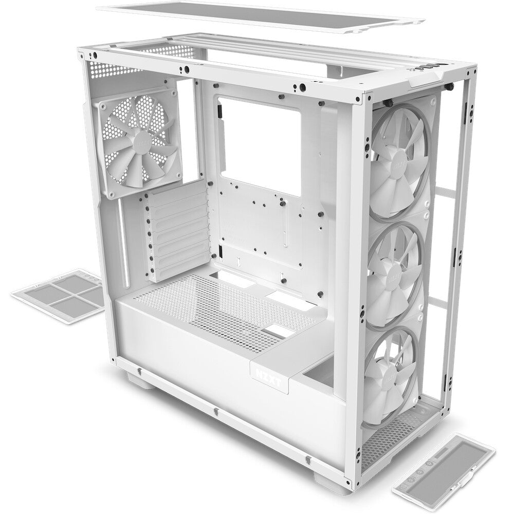NZXT CM-H71EW-02 datorväskor Midi Tower Vit
