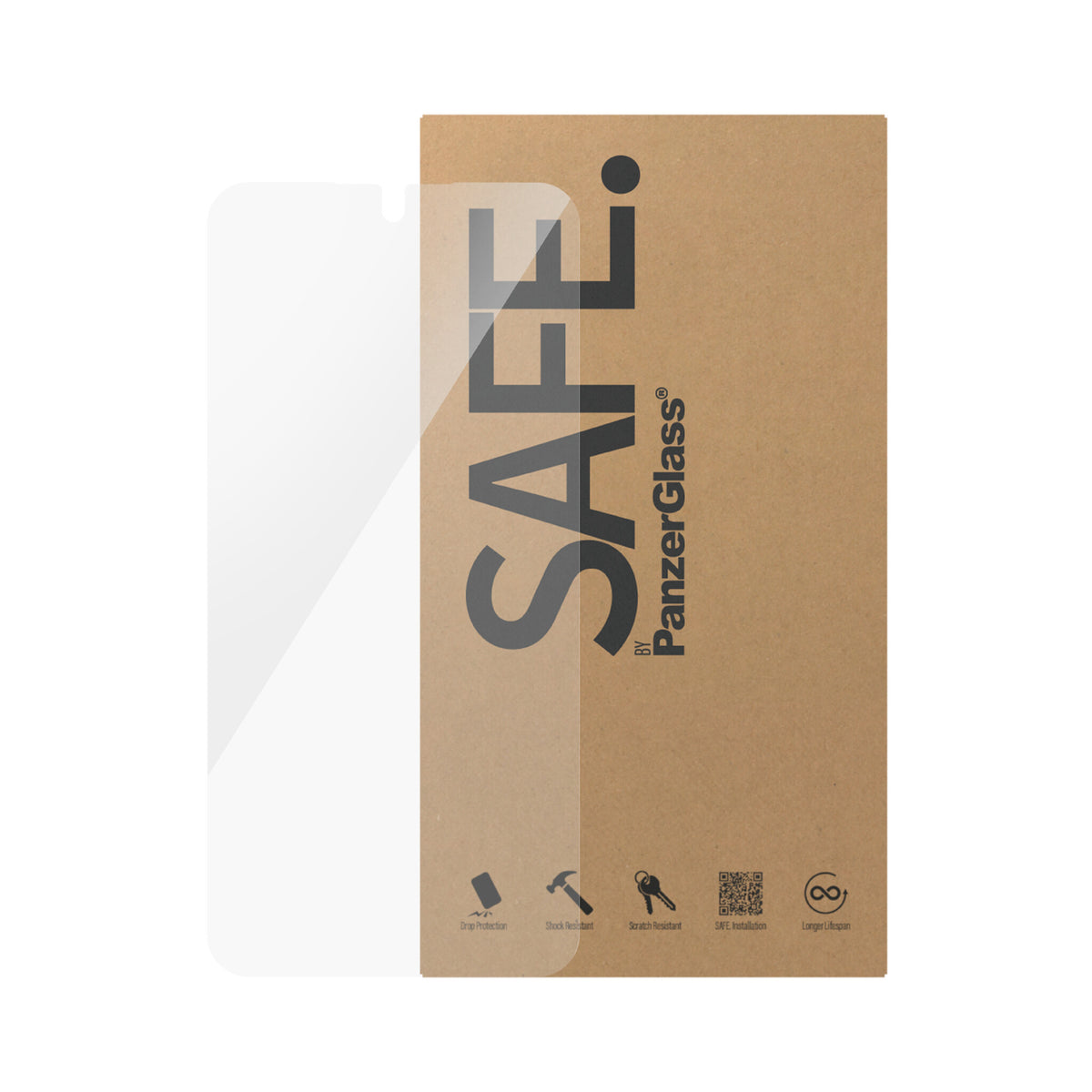 PanzerGlass SAFE. by ® Screen Protector Samsung Galaxy A55 5G | Ultra-Wide Fit | Bulk Genomskinligt skärmskydd 50 styck