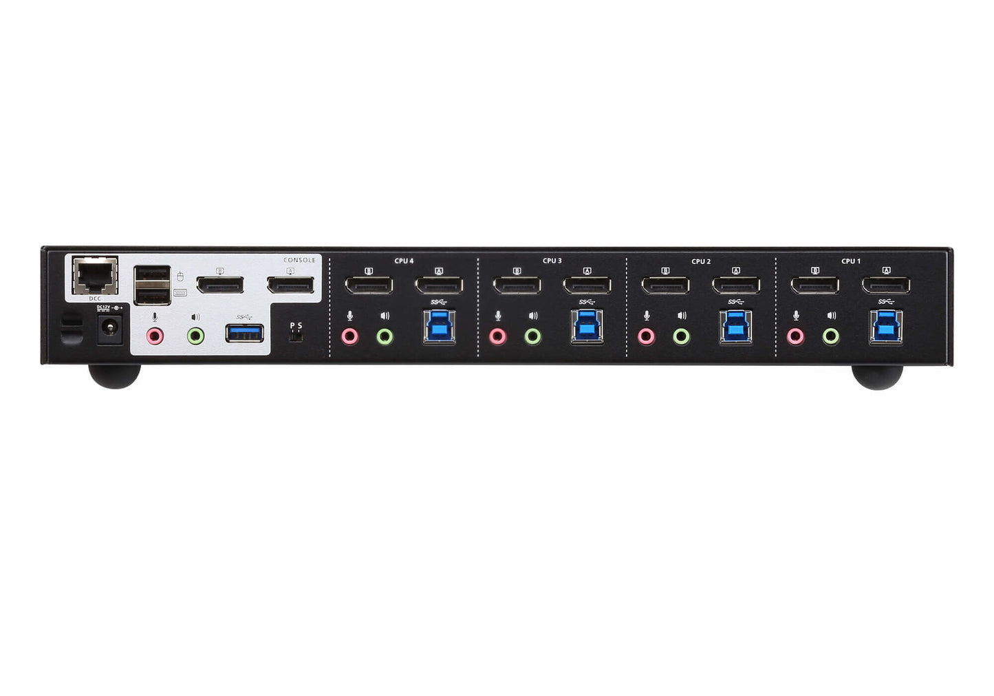 ATEN USB 3.0 4K DisplayPort Dual Display KVMP™-switch med 4 portar