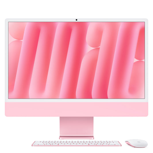 Apple iMac Apple M M4 59,7 cm (23.5") 4480 x 2520 pixlar Allt-i-ett-dator 16 GB 256 GB SSD macOS Sequoia Wi-Fi 6E (802.11ax) Rosa