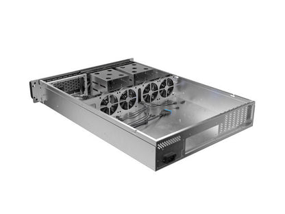Lanberg SC01-6502-12B modulärt serverchassi Rack (2U) 0 GB