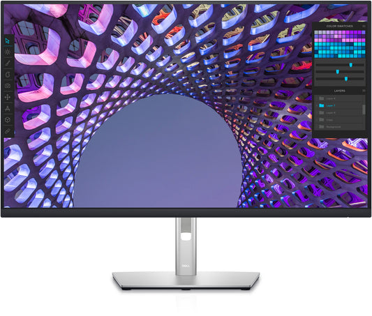 DELL P Series P3223QE platta pc-skärmar 80 cm (31.5") 3840 x 2160 pixlar 4K Ultra HD LCD Svart