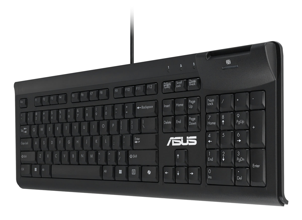 ASUS Smart Card Keyboard KU100 tangentbord Hem / Kontor USB Svart