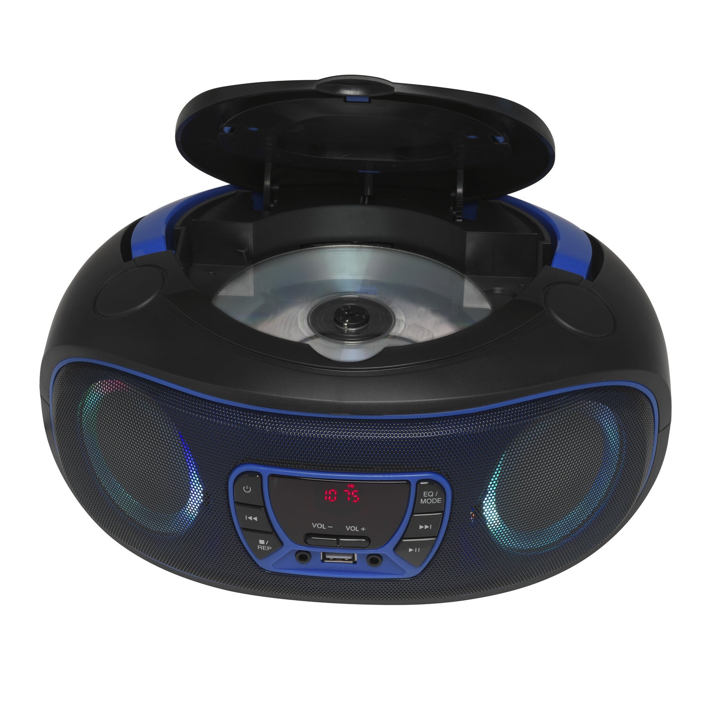 Denver TCL-212BT BLUE Bärbar CD-spelare Svart, Blå