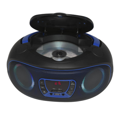 Denver TCL-212BT BLUE Bärbar CD-spelare Svart, Blå