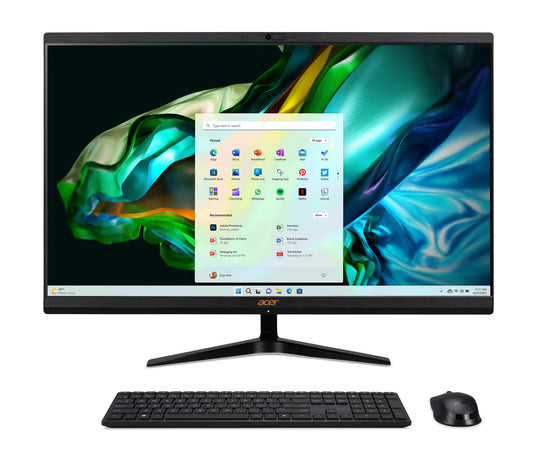 Acer Aspire C27-1800 Intel® Core™ i5 i5-12450H 68,6 cm (27") 1920 x 1080 pixlar Allt-i-ett-dator 16 GB DDR4-SDRAM 1 TB SSD Windows 11 Home Wi-Fi 6E (802.11ax) Svart