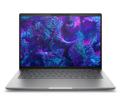 HP ZBook 8 G1i Intel Core Ultra 5 225H Mobil arbetsstation 35,6 cm (14") Pekskärm WUXGA 16 GB DDR5-SDRAM 512 GB SSD NVIDIA RTX 500 Ada Wi-Fi 7 (802.11be) Windows 11 Pro Silver