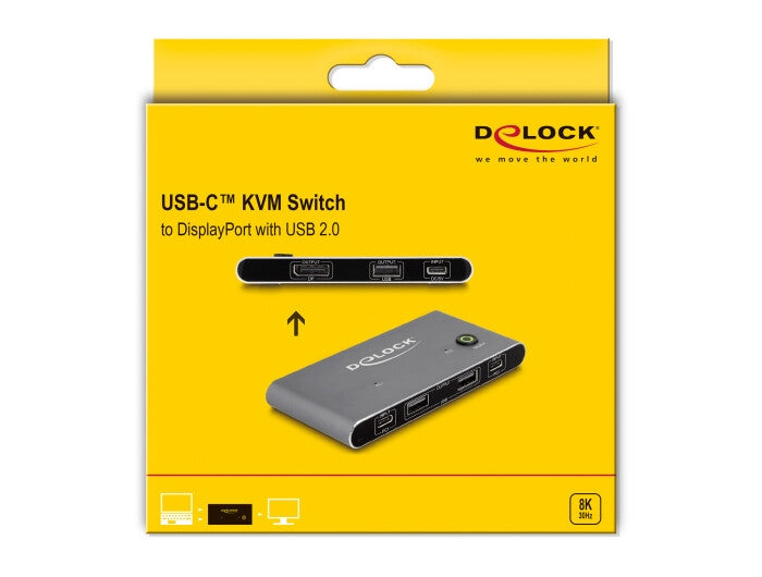 DeLOCK 11487 KVM-switchar Antracit