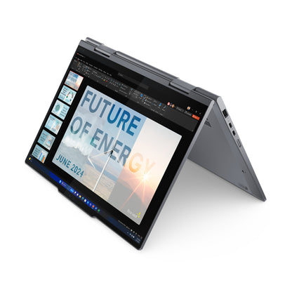 Lenovo ThinkPad X1 2-in-1 Gen 9 Intel Core Ultra 7 155U Hybrid (2-i-1) 35,6 cm (14") Pekskärm WUXGA 16 GB LPDDR5x-SDRAM 512 GB SSD Wi-Fi 6E (802.11ax) Windows 11 Pro Nordic Grå Intel Core Ultra 7 155U (12MB Cache), 16GB LPDDR5x-SDRAM, 512GB SSD, 35.6 cm (