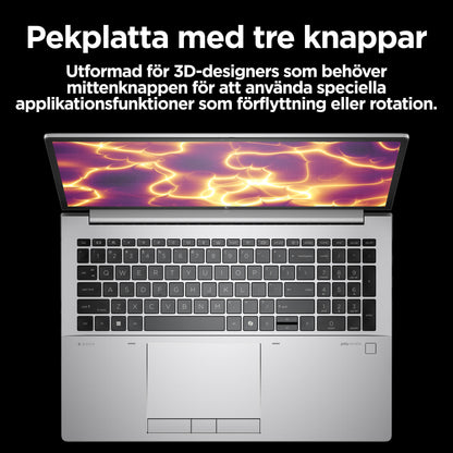 HP ZBook Fury 16 G11 Intel® Core™ i9 i9-14900HX Mobil arbetsstation 40,6 cm (16") WQUXGA 64 GB DDR5-SDRAM 1 TB SSD NVIDIA Quadro RTX 4000 Wi-Fi 7 (802.11be) Windows 11 Pro AI PC, AI Workstation Grå