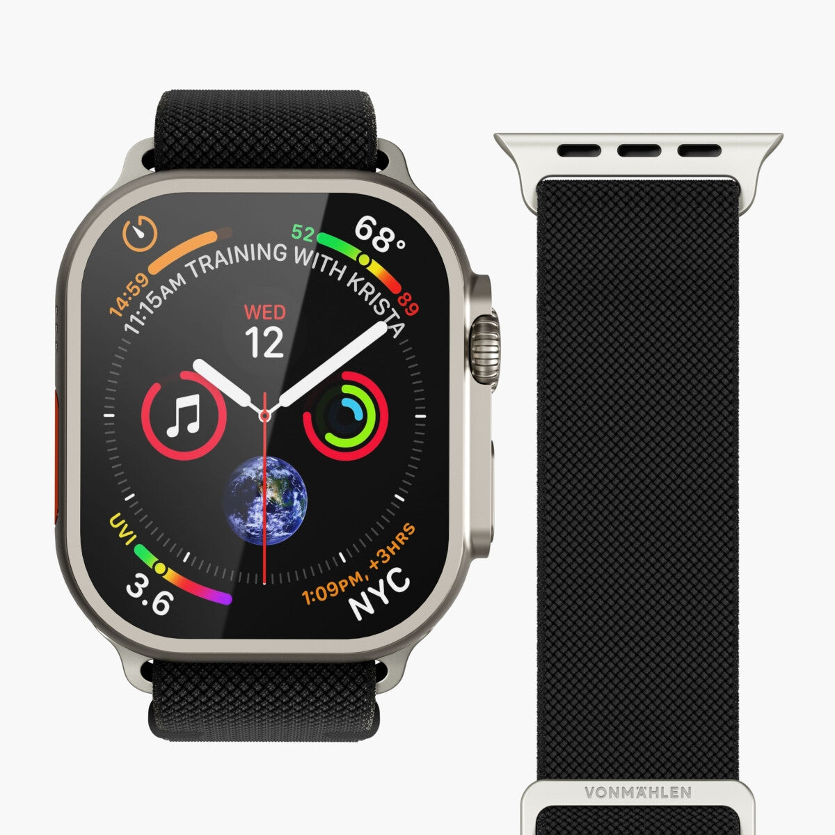 Vonmählen Classic Nylon Loop Band Svart