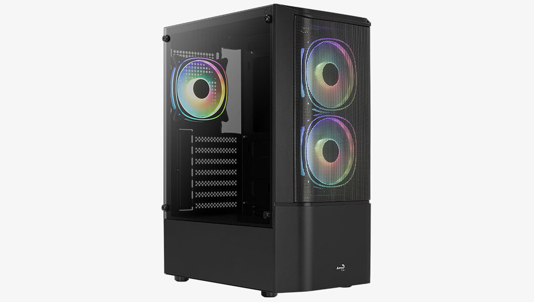 Aerocool Quantum Mesh-G-BK-V2 Midi Tower Svart