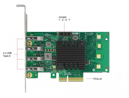 DeLOCK 89048 nätverkskort/adapters Intern USB 3.2 Gen 1 (3.1 Gen 1)