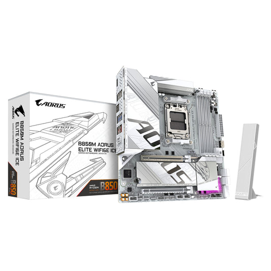 GIGABYTE B850M AORUS ELITE WIFI6E ICE AMD B850 AM5-sockel micro ATX