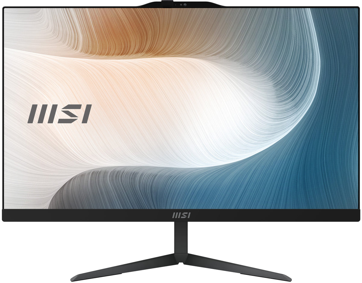 MSI Modern AM242P 1M-1204DE Intel Core 3 100U 60,5 cm (23.8") 1920 x 1080 pixlar Allt-i-ett-dator 16 GB DDR5-SDRAM 256 GB SSD Windows 11 Pro Wi-Fi 6E (802.11ax) Svart