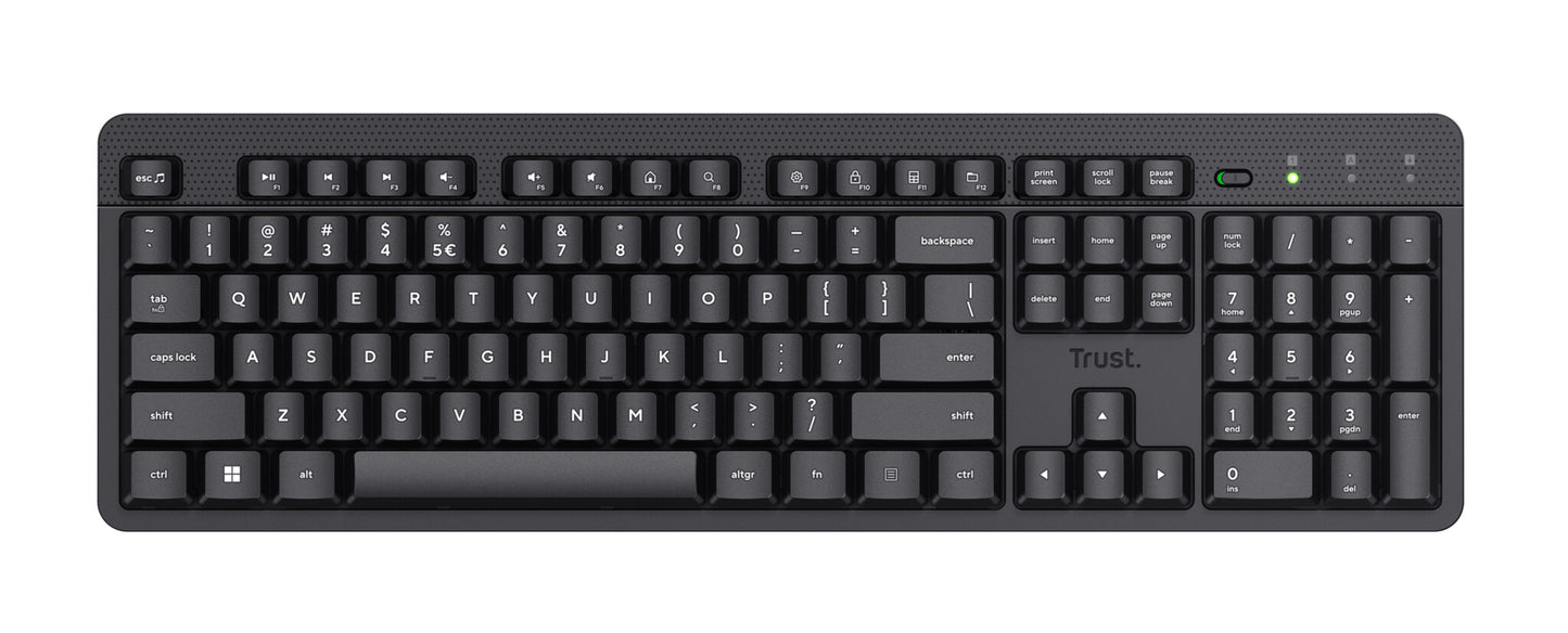 Trust Ody II tangentbord Kontor RF Trådlös QWERTY Nordic Svart