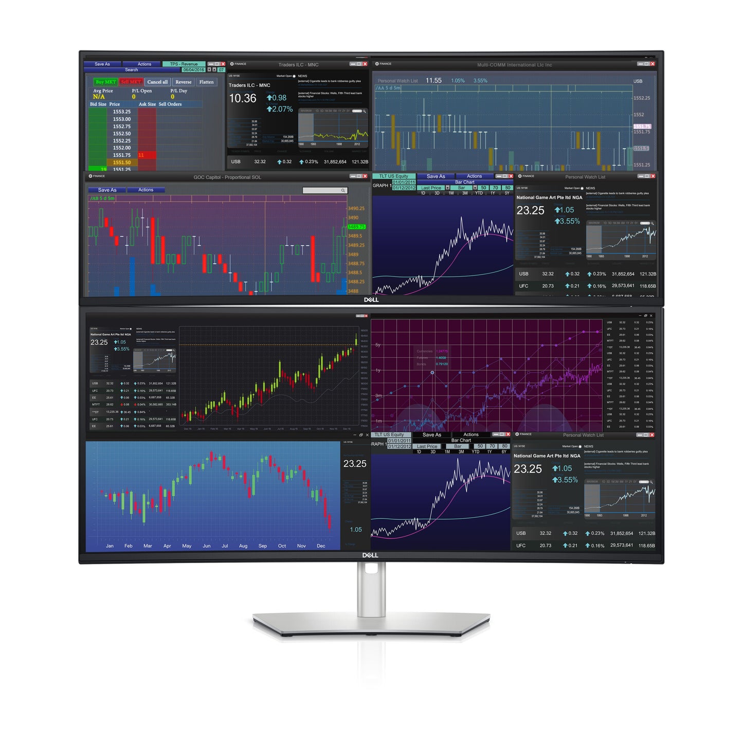 DELL UltraSharp U3824DW LED display 95,2 cm (37.5") 3840 x 1600 pixlar Wide Quad HD+ LCD Svart, Silver