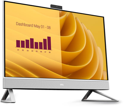 DELL EC27250 Intel Core 7 150U 68,6 cm (27") 1920 x 1080 pixlar Pekskärm Allt-i-ett-dator 16 GB DDR5-SDRAM 1 TB SSD NVIDIA GeForce MX570A Windows 11 Pro Wi-Fi 6E (802.11ax) Pärlemorfärgad, Vit