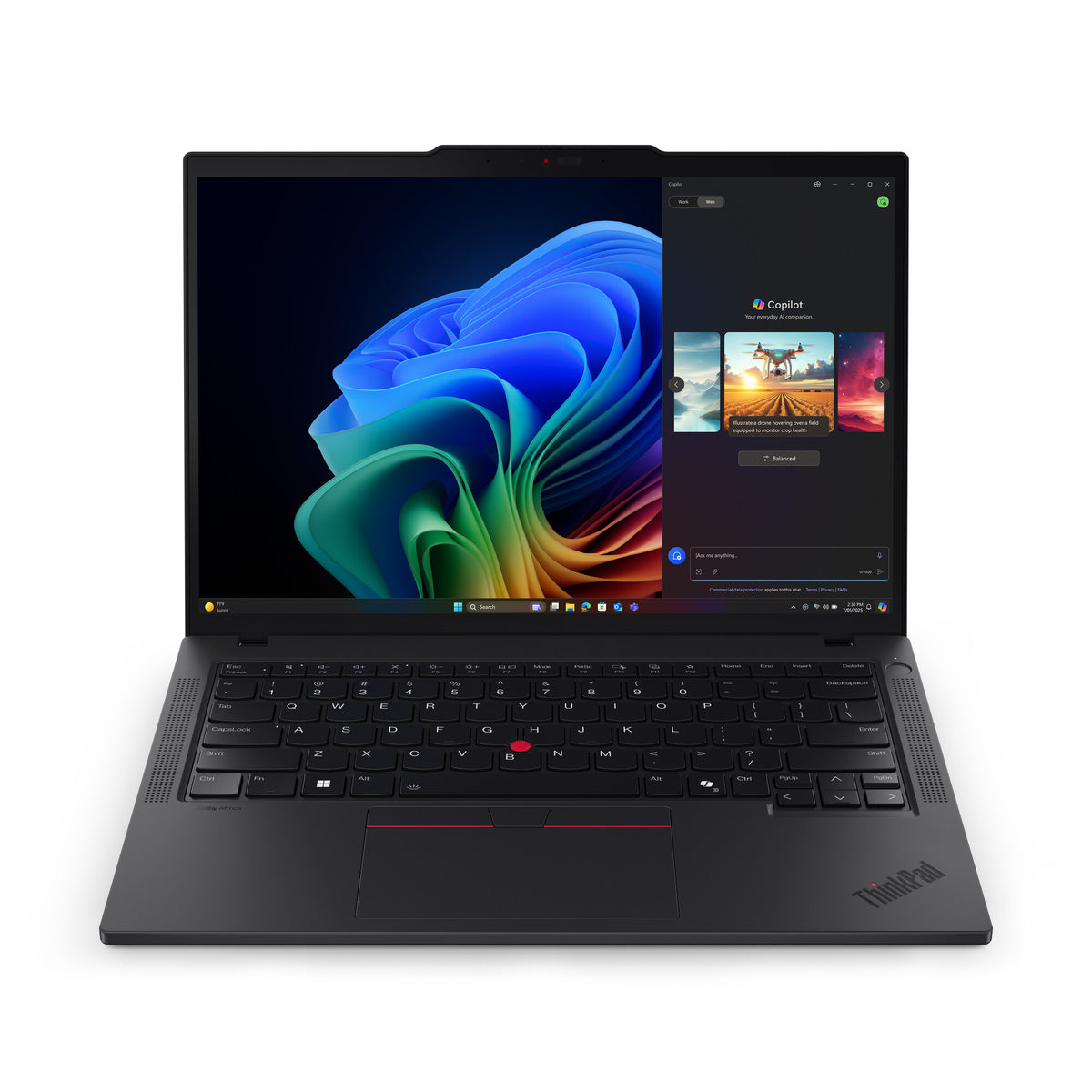 Lenovo ThinkPad T14 Gen 6 (AMD) Copilot+ PC AMD Ryzen AI 7 350 Bärbar dator 35,6 cm (14") WUXGA 32 GB DDR5-SDRAM 1 TB SSD Wi-Fi 7 (802.11be) Windows 11 Pro tyska Svart
