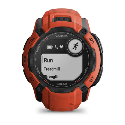 Garmin Instinct 2X Solar 2,79 cm (1.1") MIP 50 mm Digital 176 x 176 pixlar Pekskärm Röd GPS