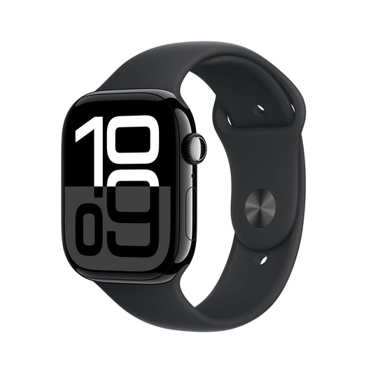 Apple Watch Series 10 OLED 46 mm Digital 416 x 496 pixlar Pekskärm 4G Svart Wi-Fi GPS