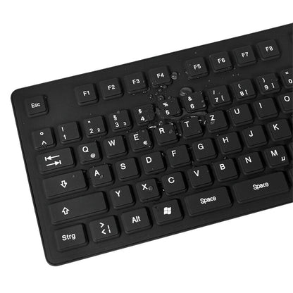 2Direct ID0019 tangentbord Universal USB QWERTZ tyska Svart